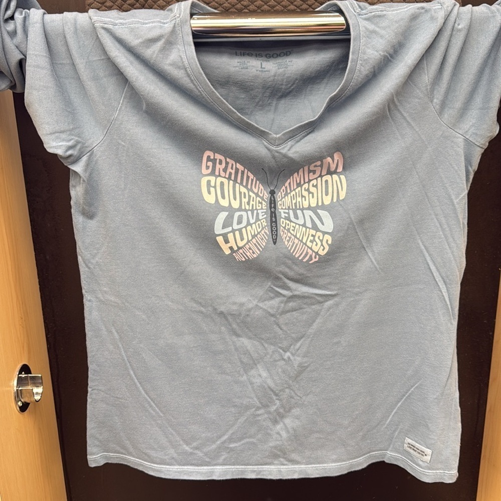Life Is Good Ladies Long Sleeve Crusher Tee
Size L